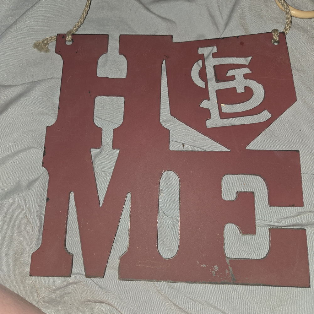 Red Home Wall Decor Sign